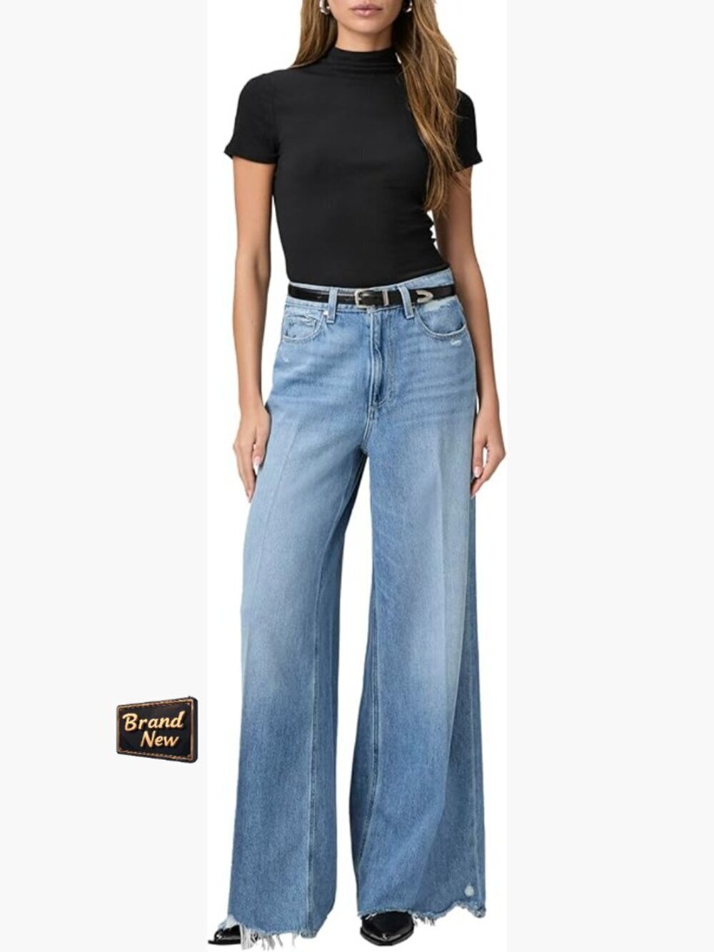 Ultra-Wide Leg Silhouette Jeans